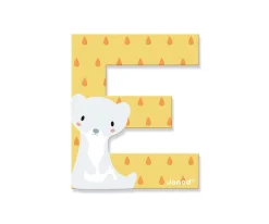 Decoración Pared Infantil^Janod Letra Madera Pure E Amarilla