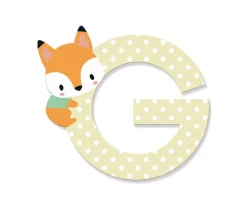 Decoración Pared Infantil^Janod Letra Madera Pure G