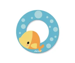 Decoración Pared Infantil^Janod Letra Madera Pure O Azul Océano