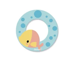 Decoración Pared Infantil^Janod Letra Madera Pure O Azul Claro