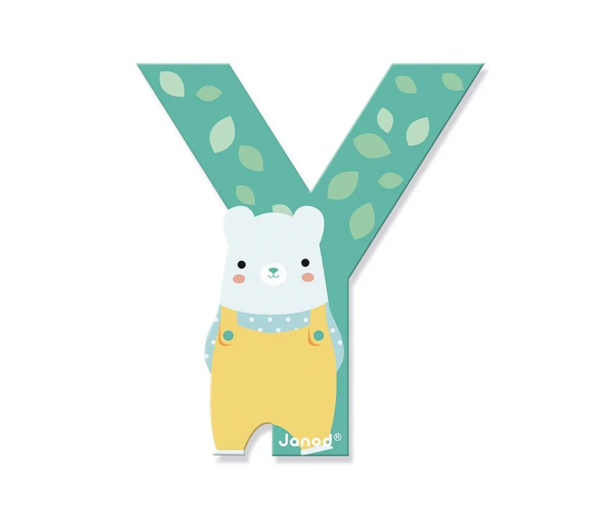 Decoración Pared Infantil^Janod Letra Madera Pure Y