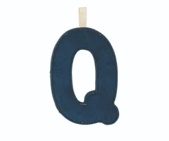 Decoración Pared Infantil^Lilliputiens Letra Tela Fosforescente Q