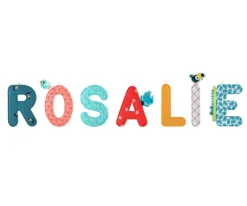 Decoración Pared Infantil^Lilliputiens Letra Tela F