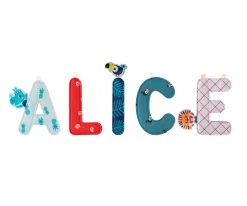 Decoración Pared Infantil^Lilliputiens Letra Tela J