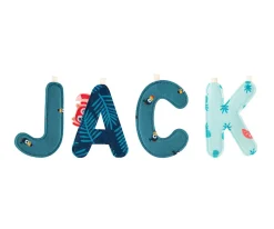 Decoración Pared Infantil^Lilliputiens Letra Tela Q