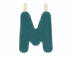 Decoración Pared Infantil^Lilliputiens Letra Tela Reversible Fosforescente M