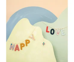 Decoración Pared Infantil^Lilliputiens Letra Tela Reversible Fosforescente Y