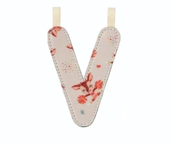 Decoración Pared Infantil^Lilliputiens Letra Tela Reversible Fosforescente V