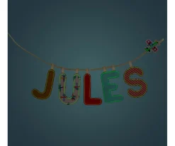 Decoración Pared Infantil^Lilliputiens Letra Tela Reversible Fosforescente S