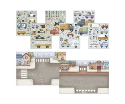 Manualidades Para Niños^Little Dutch Libro de Pegatinas Reutilizables Jim y Vehículos