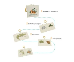 Sale Libro de Tela y Texturas Animales Salvajes Niños Juguetes Bebé 6 Meses|Juguetes Para Recién Nacidos