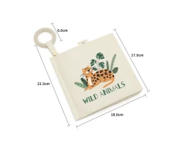 Sale Libro de Tela y Texturas Animales Salvajes Niños Juguetes Bebé 6 Meses|Juguetes Para Recién Nacidos