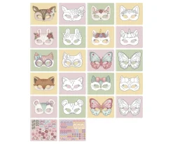 Libro Recorta y Pinta Máscaras Niños Juguetes Niños 4 Años|Manualidades Para Niños