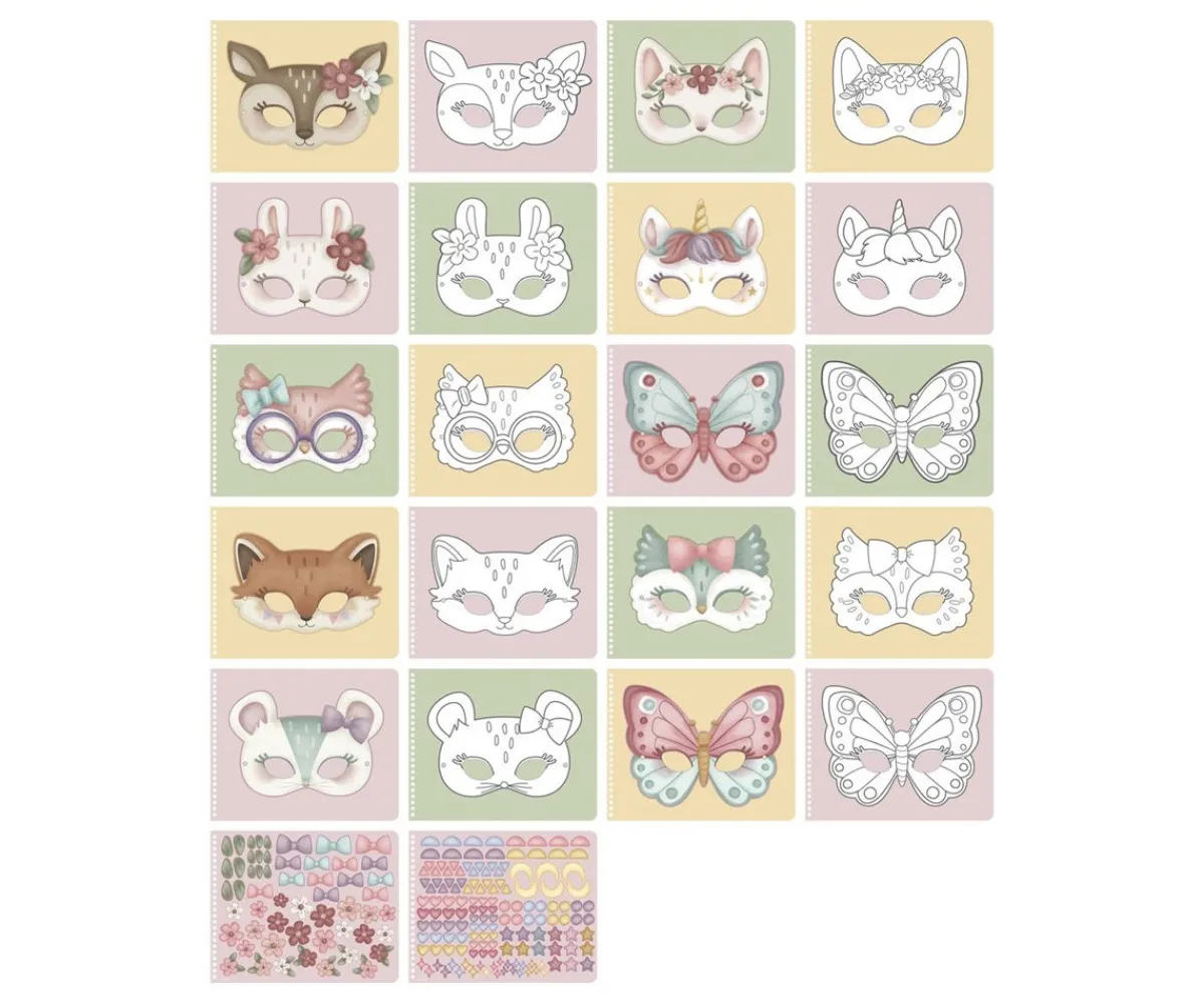 Libro Recorta y Pinta Máscaras Niños Juguetes Niños 4 Años|Manualidades Para Niños