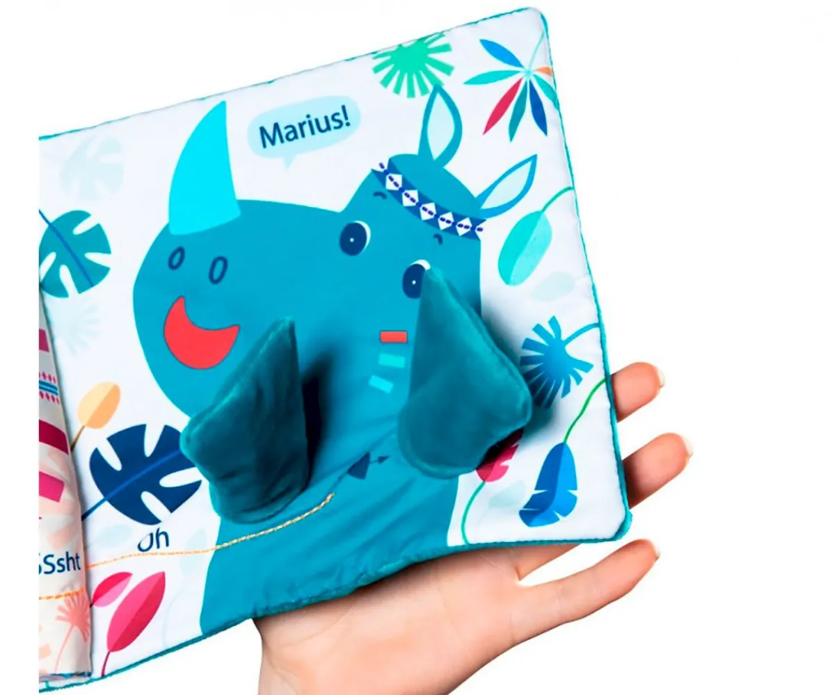 New Libro Tela Marius "Papá, ¿Dónde estás?" Niños Juguetes Para Niños De Un Año|Últimas Unidades