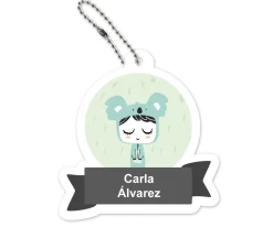 Llaveros Personalizados^Esther Gili Llavero Mochila Negro