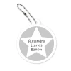 Llaveros Personalizados^Tutete Llavero Redondo Mochila Gris Estrella