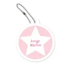 Llaveros Personalizados^Tutete Llavero Redondo Mochila Rosa Estrella