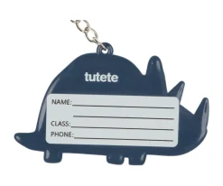 New Llavero Silicona Personalizable Dinos World Azul Colecciones Vuelta Al Cole|Llaveros Personalizados