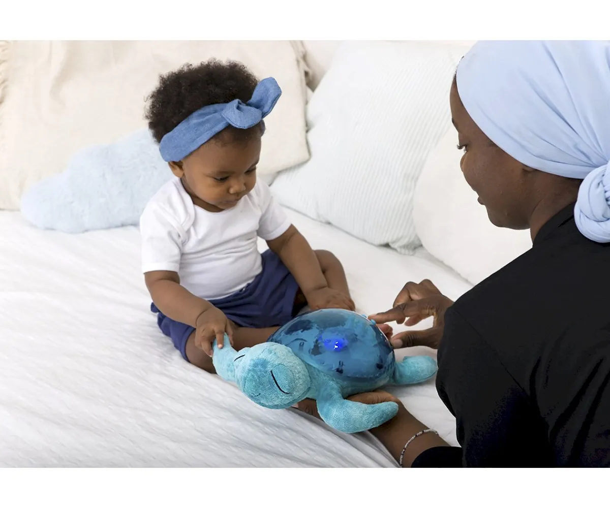 Juguetes Para Recién Nacidos^Cloud-b Luz Nocturna Recargable Tranquil Turtle Aqua