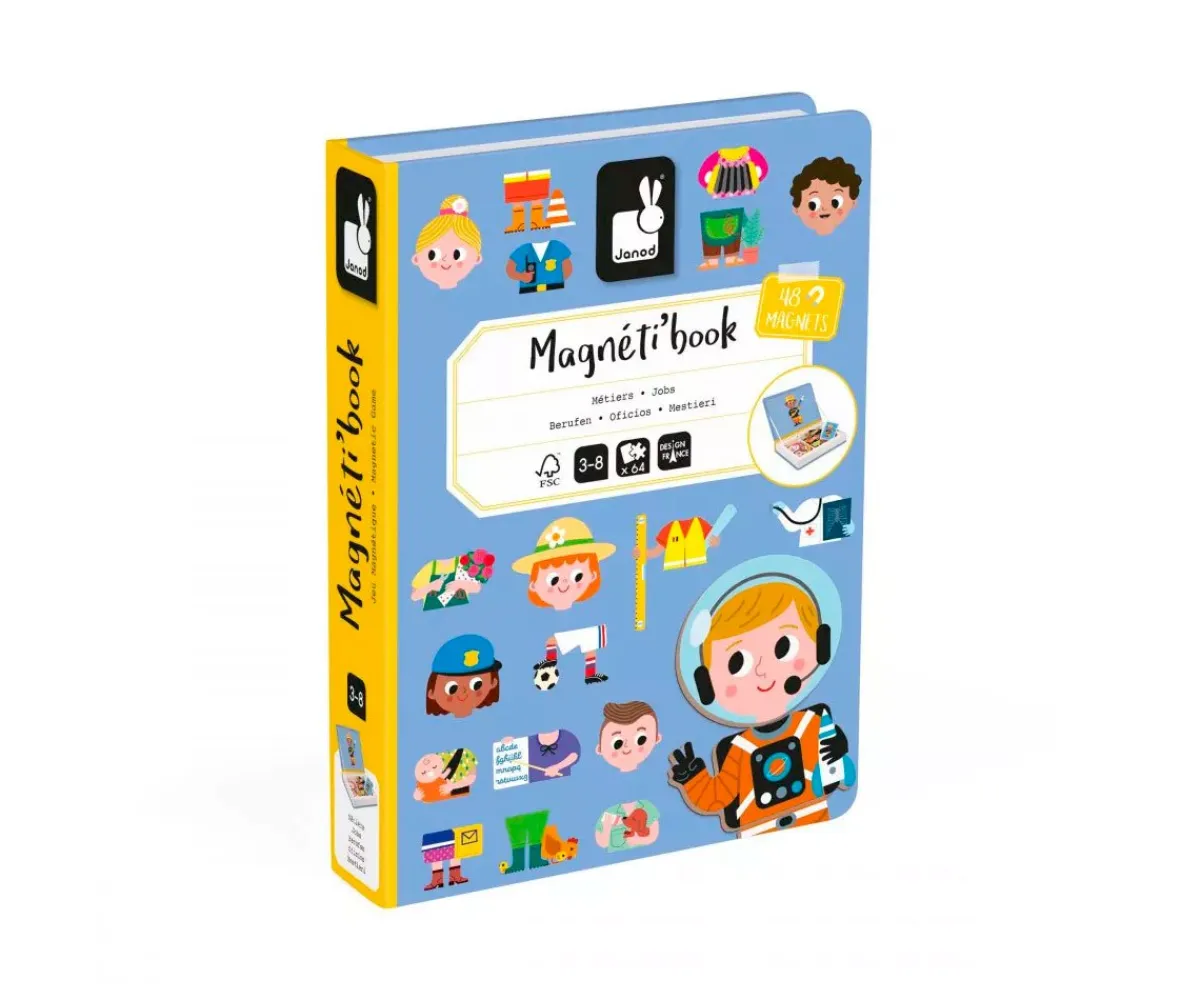 New Magnetibook Oficios Niños Juguetes De Viaje|Juguetes Niños 3 Años