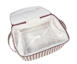 Bolsas Hospital Bebé^Pasito a Pasito Maleta Cherry Rayas