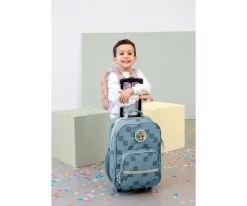 Maletas Infantiles^Lassig Maleta Infantil Pattern Party Blue / Green
