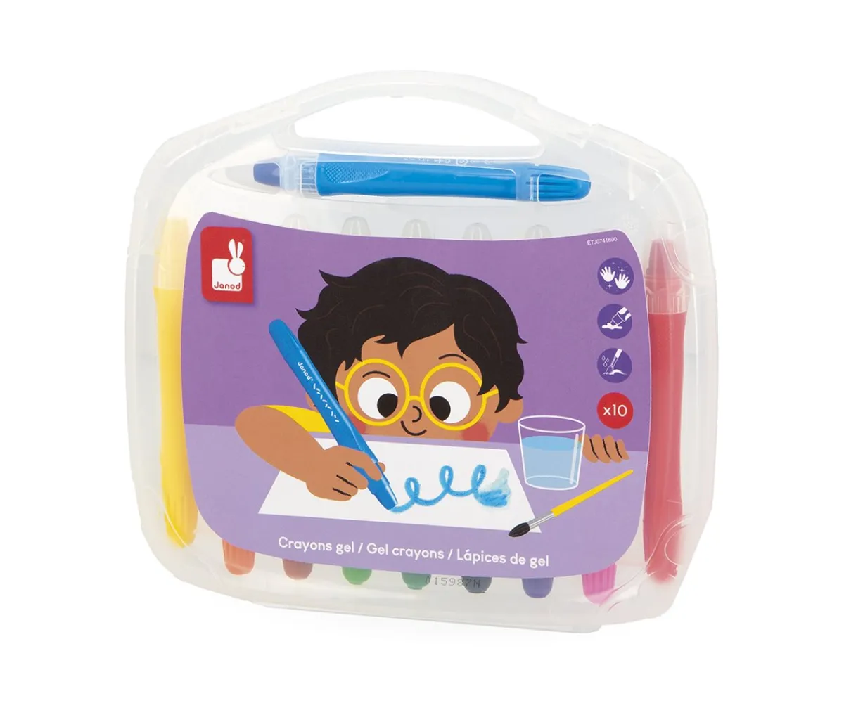 Manualidades Para Niños^Janod Maletín 10 Lápices de Gel