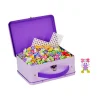 Hot Maletín Metálico Violeta Pastel 600 Piezas Niños Juguetes De Viaje|Juguetes Niños 4 Años