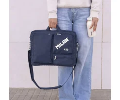 Mochilas Escolares^Milan Maletín Portátil Escolar Colección 430 Since 1918 Azul Marino