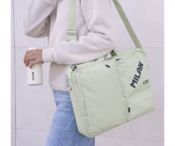 Mochilas Escolares^Milan Maletín Portátil Escolar Colección 430 Since 1918 Verde