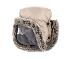 Accesorios Carrito Bebé^Petite&Mars Manoplas Térmicas Impermeables para Carrito Furry Rose Petal