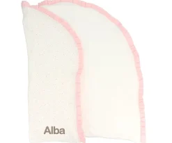 Mantas^Cristina de Jos'h Manta Arrullo Rainbow Dots Rosa Personalizable