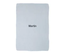 Mantas^Pasito a Pasito Manta Arrullo Tricot Blue Personalizable