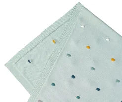 Mantas^Lassig Manta Bebé Lunares Menta
