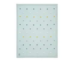 Mantas^Lassig Manta Bebé Lunares Menta