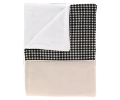 Mantas^Cristina de Jos'h Manta Coralina Vichy Negro Personalizable