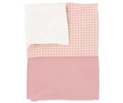 Mantas^Cristina de Jos'h Manta Coralina Vichy Rosa Personalizable