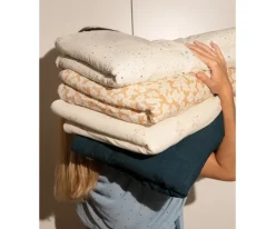 Mantas^Nobodinoz Manta de Invierno Wabi Sabi Brown Hoshi Birds