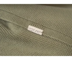 Best Manta de Punto Pure Olive Personalizable Niños Accesorios Carrito Bebé|Mantas