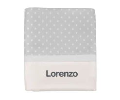 Mantas^Cristina de Jos'h Manta Personalizada Classic Star Gris