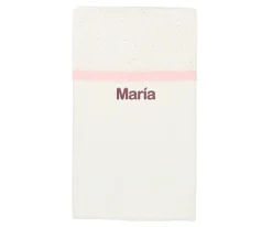 Mantas^Cristina de Jos'h Manta Rainbow Dots Rosa Personalizable