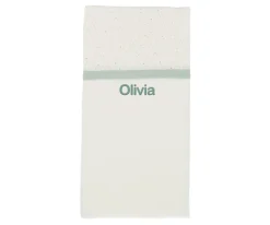 Mantas^Cristina de Jos'h Manta Rainbow Dots Verde Personalizable