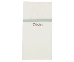 Mantas^Cristina de Jos'h Manta Rainbow Dots Verde Personalizable