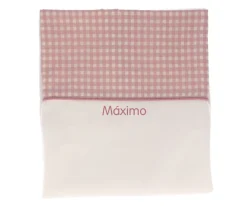 Mantas^Cristina de Jos'h Manta Vichy Rosa Personalizable