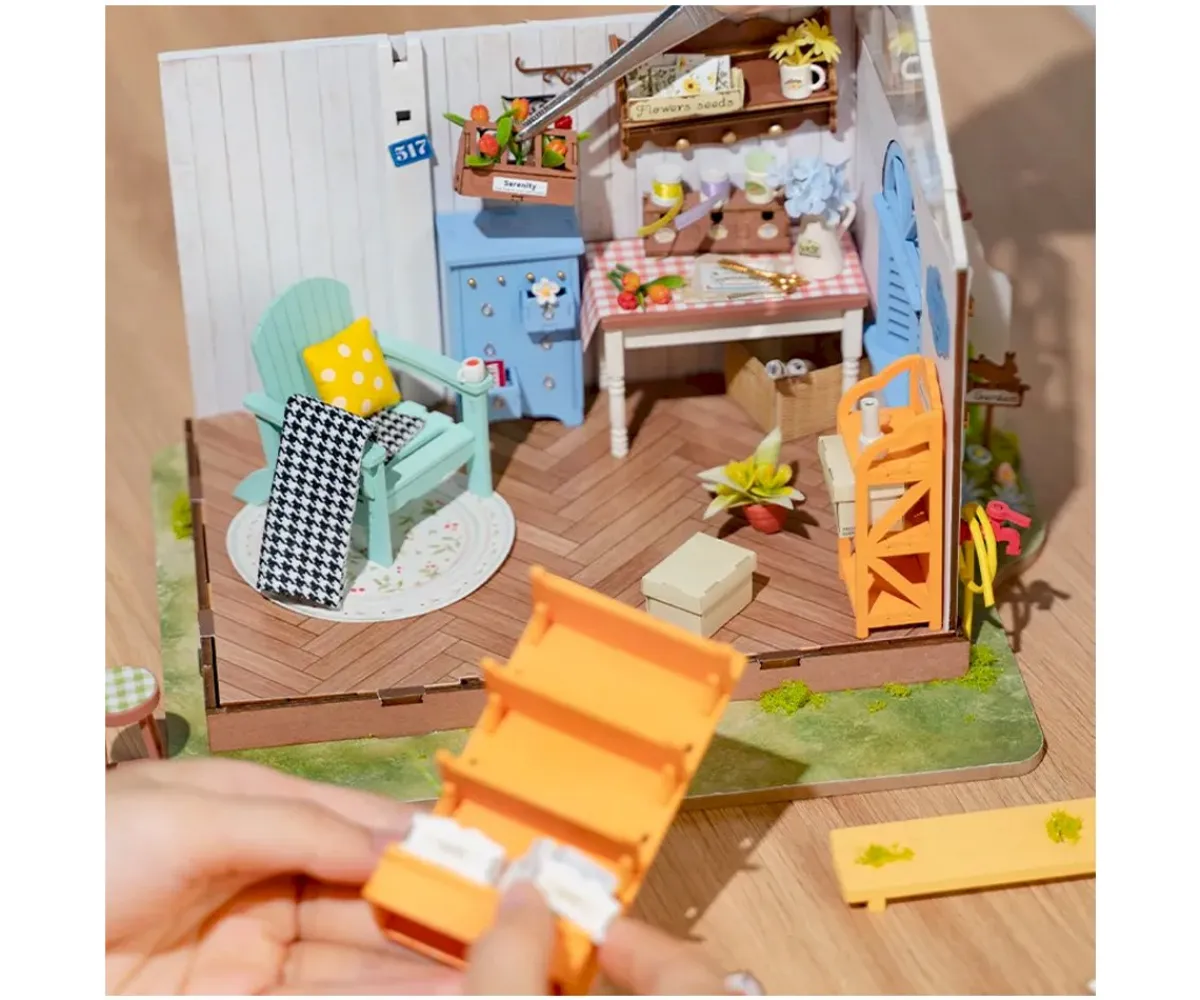 Maqueta en Miniatura Dreamy Garden House Niños Juguetes Niños + 10 Años|Manualidades Para Niños