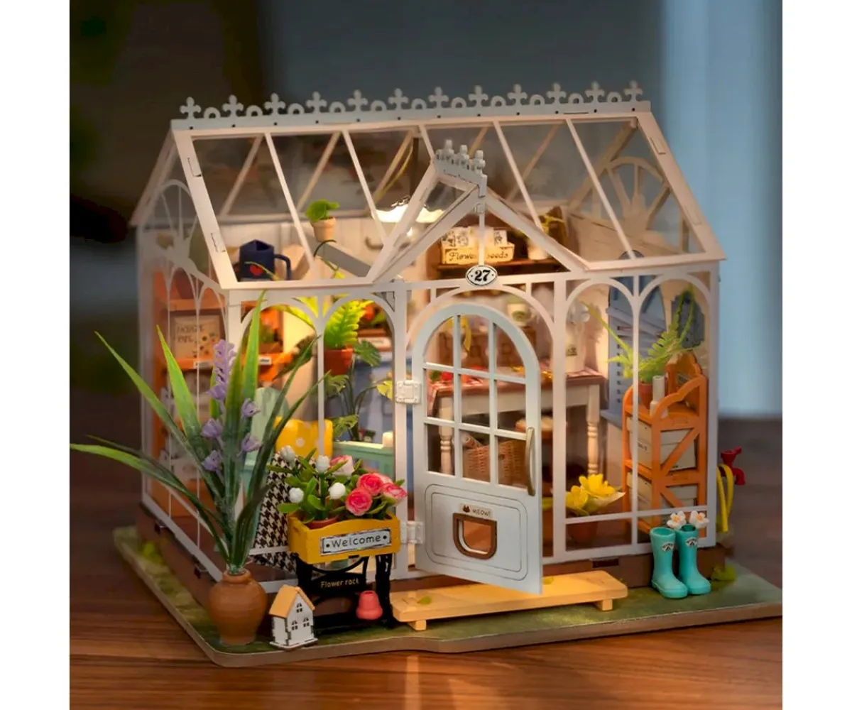 Maqueta en Miniatura Dreamy Garden House Niños Juguetes Niños + 10 Años|Manualidades Para Niños
