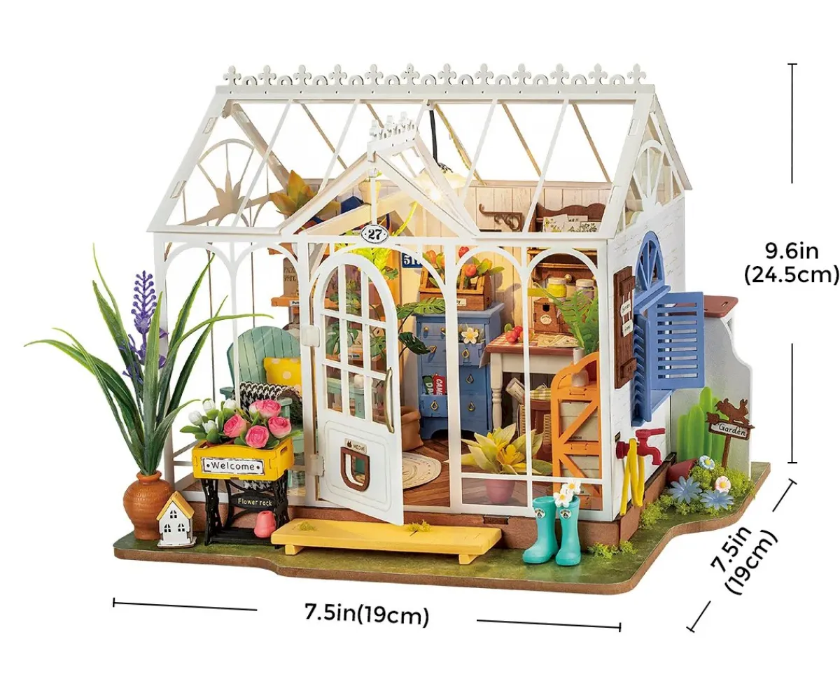 Maqueta en Miniatura Dreamy Garden House Niños Juguetes Niños + 10 Años|Manualidades Para Niños