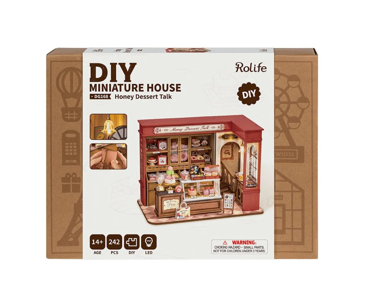 Manualidades Para Niños^Rolife Maqueta en Miniatura Honey Dessert Talk