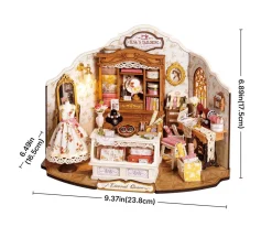 Discount Maqueta en Miniatura Sastrería de Elsa Niños Manualidades Para Niños|Juguetes Niños + 10 Años